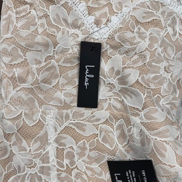 NWT Lulus All My Love For You White Lace Sleeveless Midi Dress - Picture 7 of 9